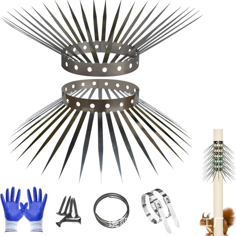 Happy Day μπλοκ τύπου μεταλλικά αιχμές φράγματος κατά γάτων και αρουραίων