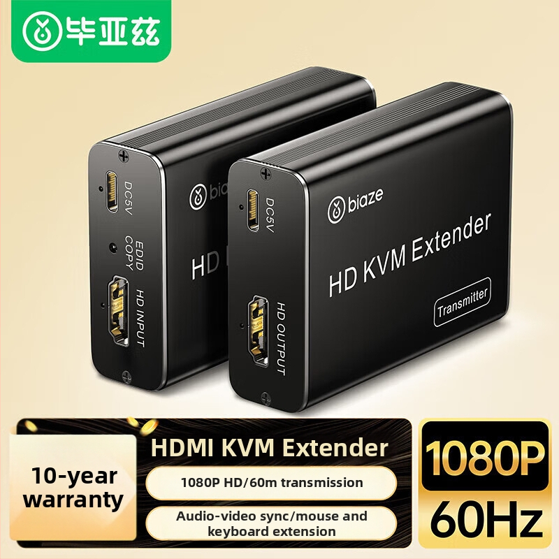 HDMI KVM extender, domet 60 m, RJ45 mrežni kabel, HDMI na RJ45 predajnik, USB tipkovnica kompatibilna