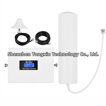 TXC19SL-GDW Troj-pasovni pojačivač mobilnog signala, 900/1800/2100 MHz; GSM/DCS/WCDMA; pokrivenost 100–1000 m²; za 2G/3G/4G