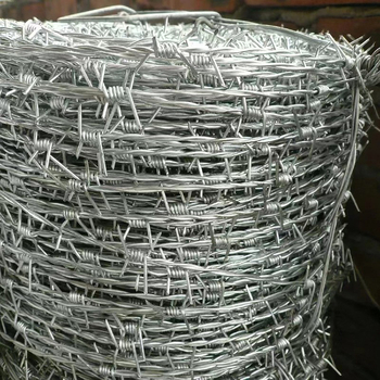 Tüskésdrótkerítés, kettős csavarodású, rozsdamentes acélból, forró galvanizálás, hossz egyedi igény szerint, anti-lopás és anti-mászás