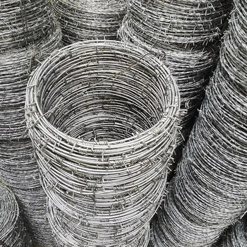 Tüskésdrótkerítés, kettős csavarodású, rozsdamentes acélból, forró galvanizálás, hossz egyedi igény szerint, anti-lopás és anti-mászás