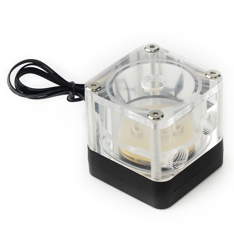 Vízhűtéses pumpa tartállyal, akril ház, CPU-kompatibilis, modell T300