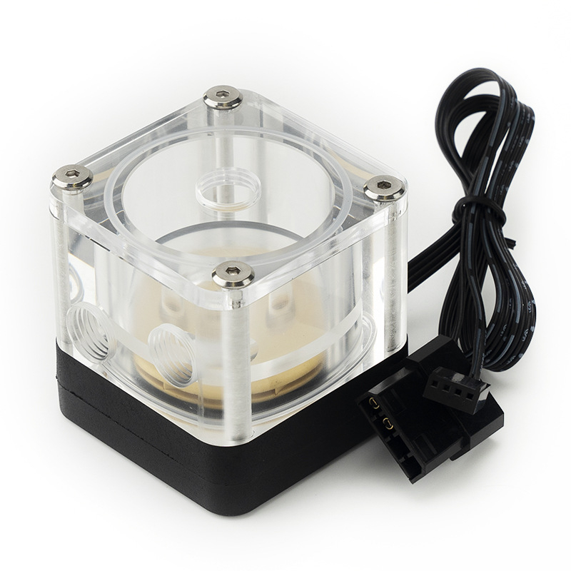 Vízhűtéses pumpa tartállyal, akril ház, CPU-kompatibilis, modell T300