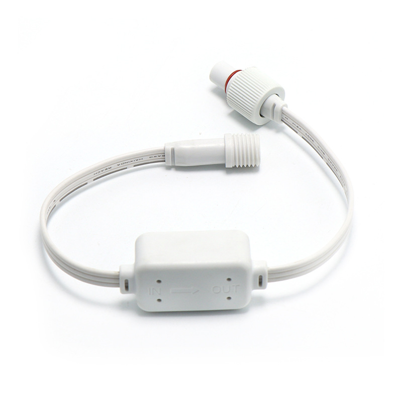 Външен усилвател на сигнала за навесно осветление – водоустойчив кабел, PVC изолация, 2–5 ядра, конектор женски към мъжки