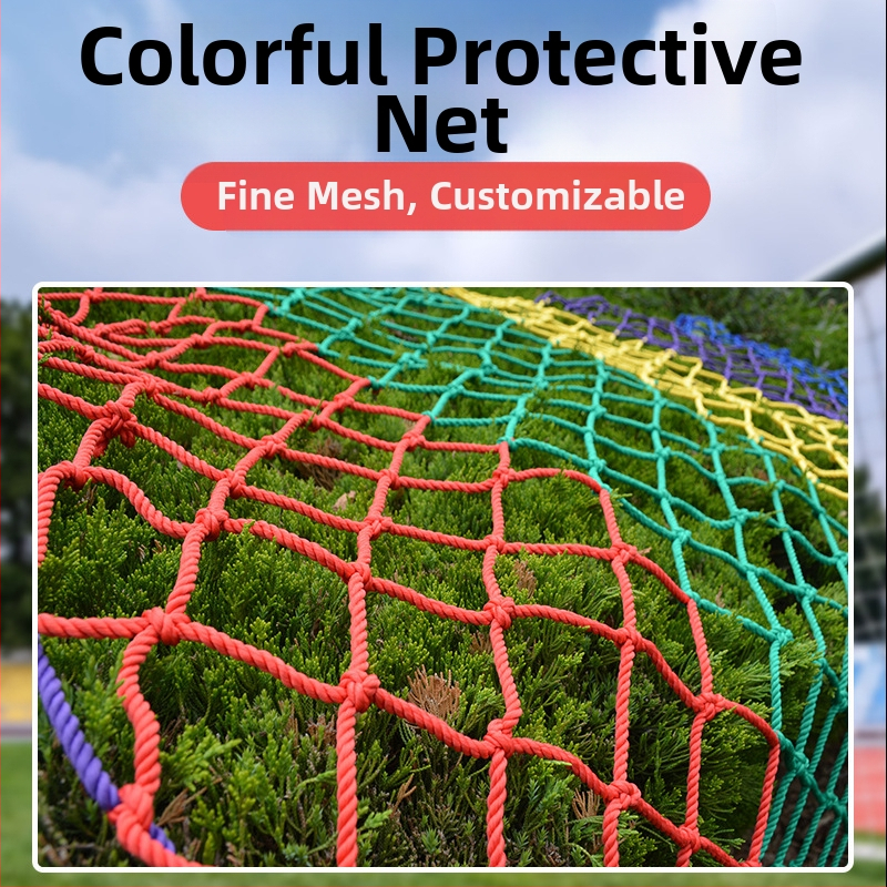 Vanjska dječja penjačka mreža, ojačana, s zaštitnom mrežom za plafon i stepenice