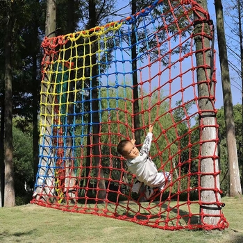 Vanjska penjačka mreža za djecu, razvoj i trening, od Run Chang, s mogućnošću visećeg mosta