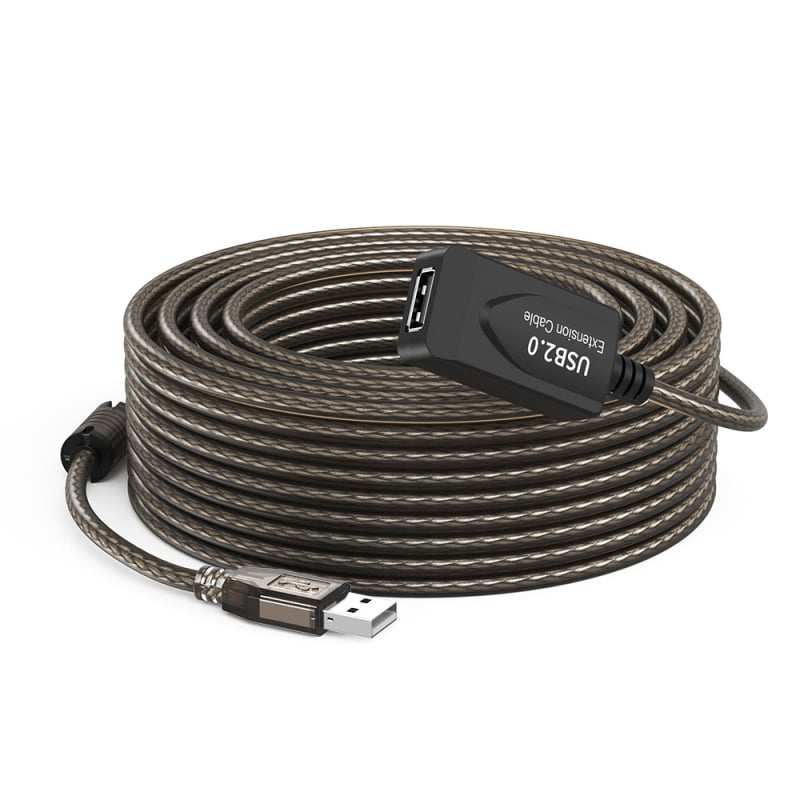 Καλώδιο επέκτασης USB 2.0 U201, USB διεπαφή, χαλκός χωρίς οξυγόνο, έγχυση-μορφοποίηση, μήκη 5,1 μ., 15,2 μ. και 30 μ.