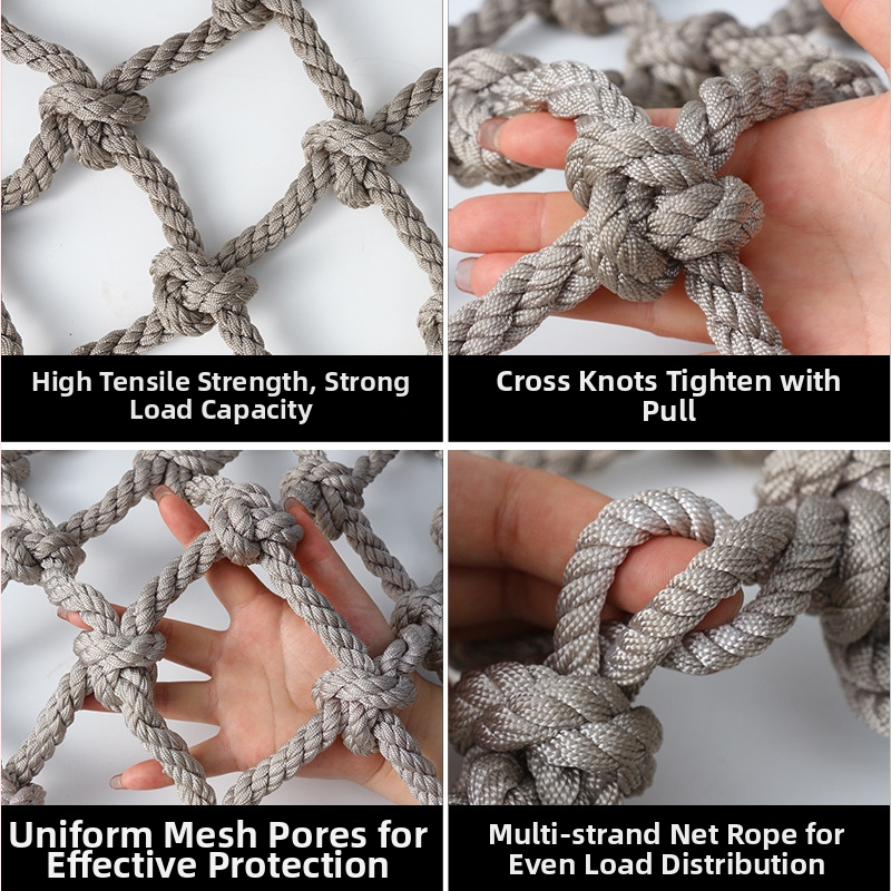 Dječja penjačka mreža — vanjska zaštitna mreža za stepenice i balkone, poliester dekorativna ograda. Brand Chenhong; Šifra proizvoda: Climbing net