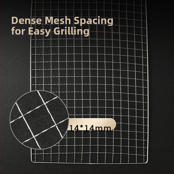 Nerezová oceľová pravouhlá grilovacia mriežka s nano protipripečeniu, odolná voči hrdzi, viacúčelová sieť