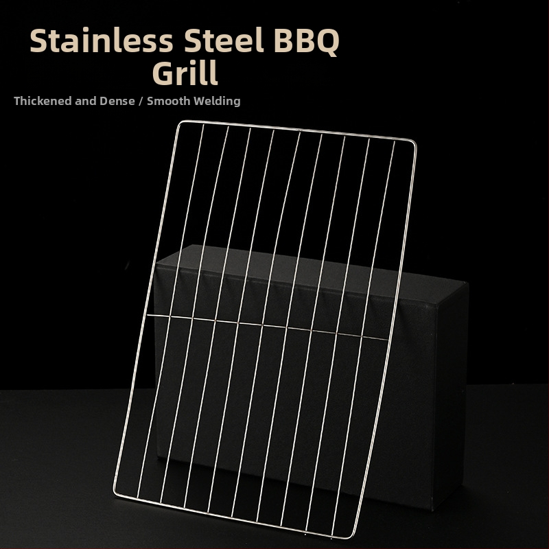 Nerezová oceľová pravouhlá grilovacia mriežka s nano protipripečeniu, odolná voči hrdzi, viacúčelová sieť