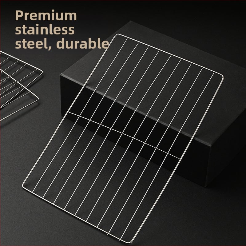 Nerezová oceľová pravouhlá grilovacia mriežka s nano protipripečeniu, odolná voči hrdzi, viacúčelová sieť