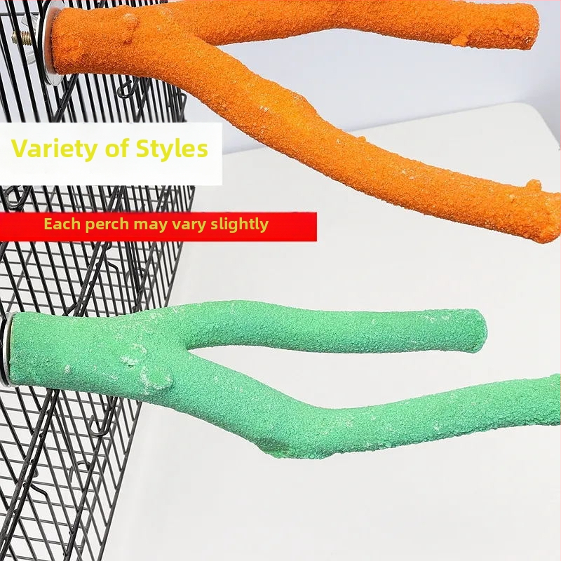 Hračky pre vtáky s brúskou na drápky a lezeckou rebríkom, Tiger Skin Peony dizajn; pre dospelé vtáky; bez dovozu