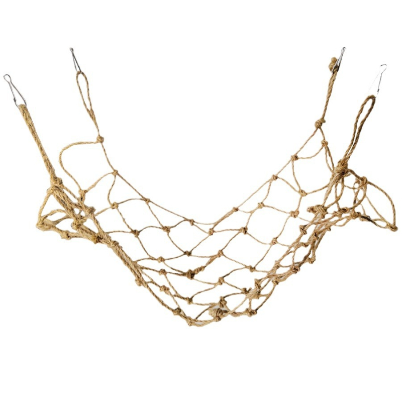 Ptica penjačka mreža od konopljine užadi, s hamakom i ljuljačkom