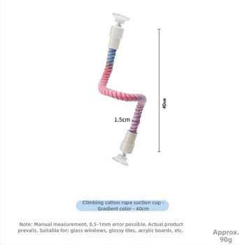 Hračka na šplhanie pre papagaja z bavlnenej šnúry s otáčajúcim sa rebríkom – žuvacia hračka pre dospelé vtáky