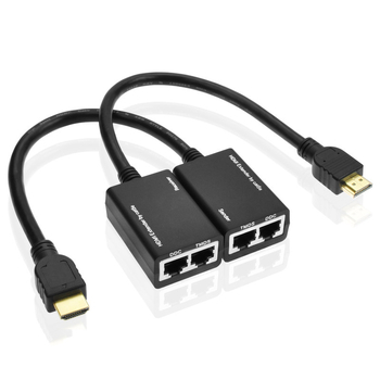 HDMI extender s dva RJ45 porta, 1080p@60Hz, 1920x1080, model He30
