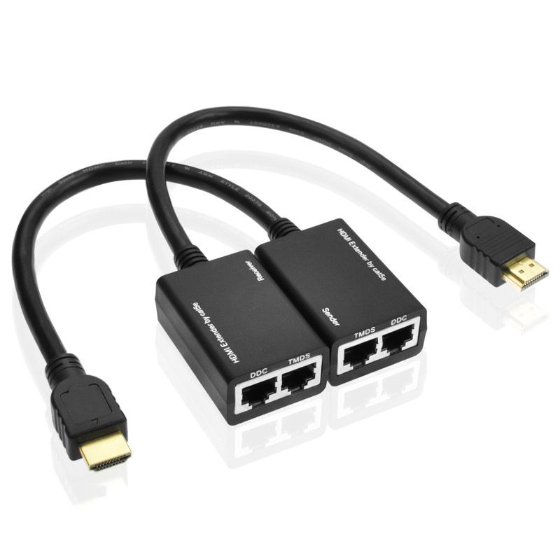 HDMI extender s dva RJ45 porta, 1080p@60Hz, 1920x1080, model He30