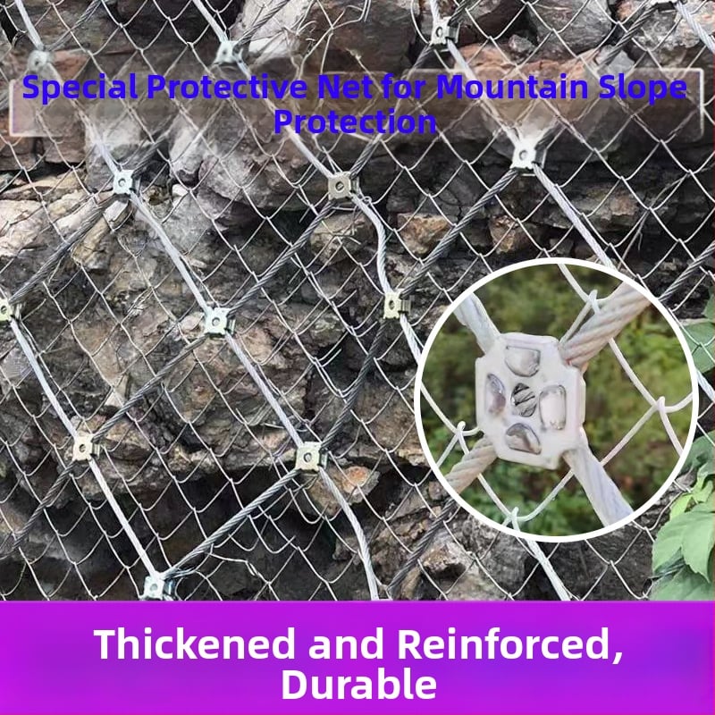 Dianbang Δίκτυο Προστασίας Πλάγων με Ενεργό και Ευέλικτο Σχέδιο για Παρεμπόδιση Πτώσεων Πετρών (Δίκτυο από Ατσάλινο Καλώδιο)