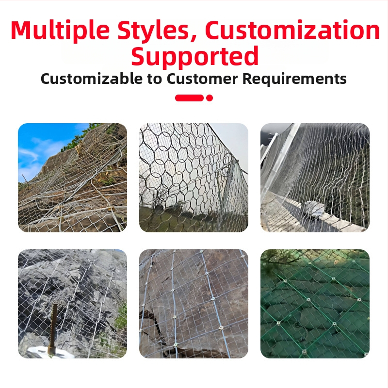 Dianbang Δίκτυο Προστασίας Πλάγων με Ενεργό και Ευέλικτο Σχέδιο για Παρεμπόδιση Πτώσεων Πετρών (Δίκτυο από Ατσάλινο Καλώδιο)