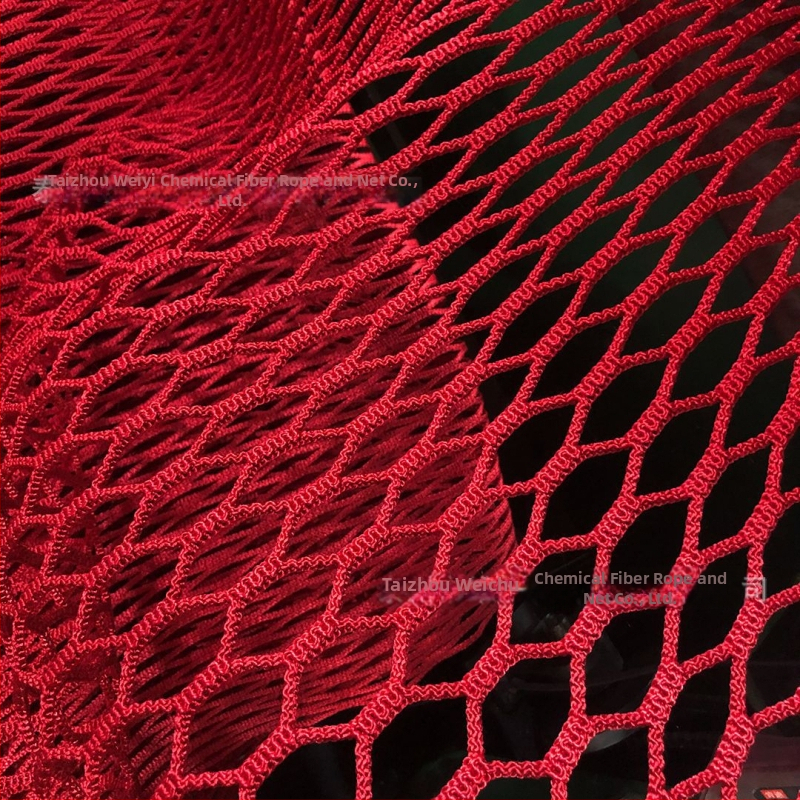 Vanjska dječja mreža za penjanje na drvetu — zaštitna i zabavna mreža; mreža 4 cm, užad 5 mm