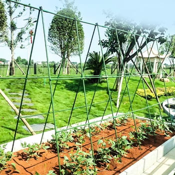 Domineering penjača pergola – okvir od plastificirane čelične cijevi, potpora za grah, loofah i krastavce