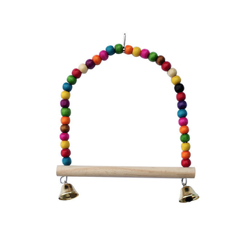 Scară pentru păsări cu inele balansoare — jucărie educațională de cățărare pentru papagali și cockatiel • Tip: Scară pentru păsări • Specie: Păsări • Import: Nu