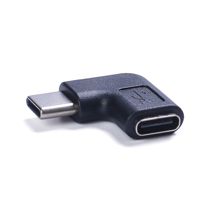 Dongxinke Type-C muški–ženski adapter, 90° kut produžnog kabla, verzija 3.2, brzo punjenje, kompatibilno s telefonima, tabletima, digitalnim kamerama