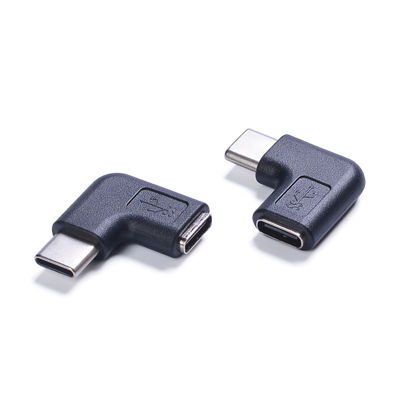 Dongxinke Type-C muški–ženski adapter, 90° kut produžnog kabla, verzija 3.2, brzo punjenje, kompatibilno s telefonima, tabletima, digitalnim kamerama