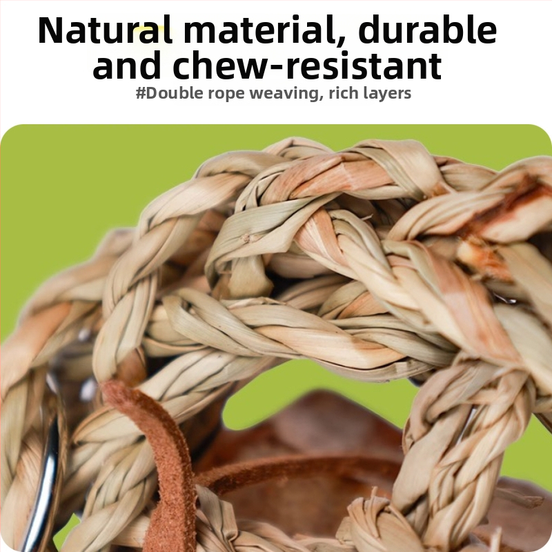 Sada hračiek pre papagaja s lezeckou sieťou do klietky – hryzacia hračka pre cockatiela s motívom tigrej pruh a púčik, kompletná sada hračiek pre vtáky