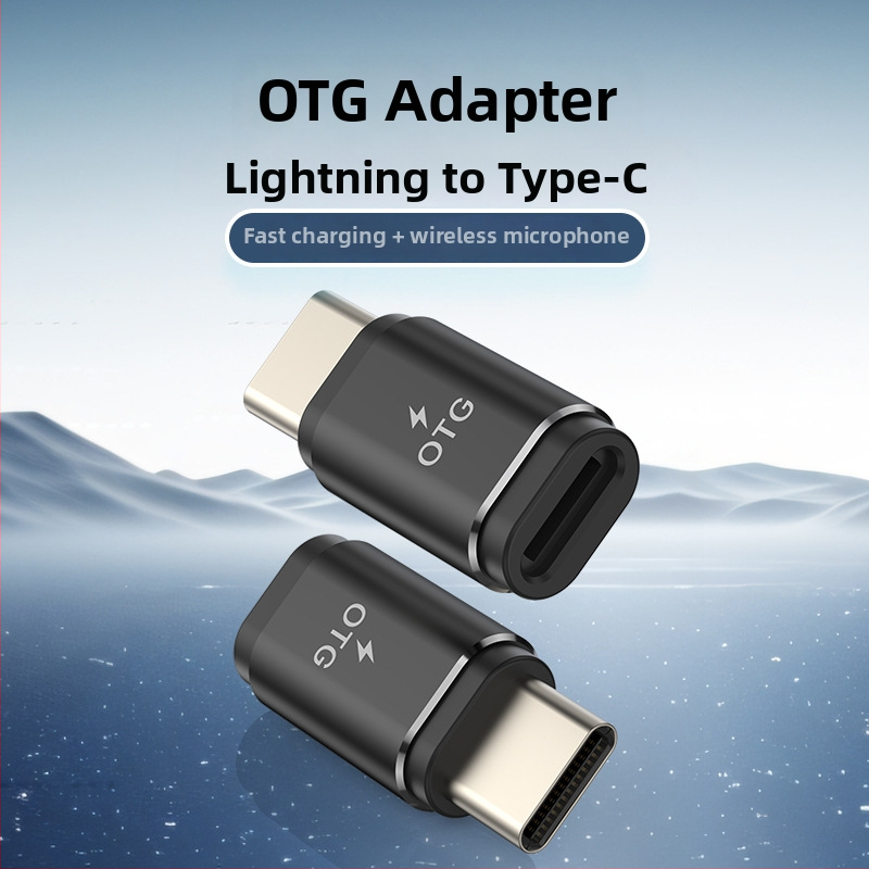 OTG adaptér Lightning na Type-C, 40Gbps vysokorýchlostný prenos dát, hliníková zliatina puzdro, model Otg-lightning