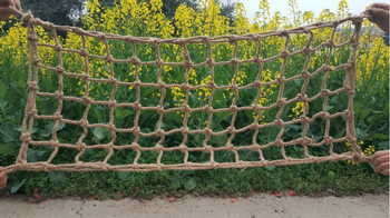 Jucărie pentru păsări – plasă de escaladare din sfoară de cânepă pentru papagali, mărci private autorizate