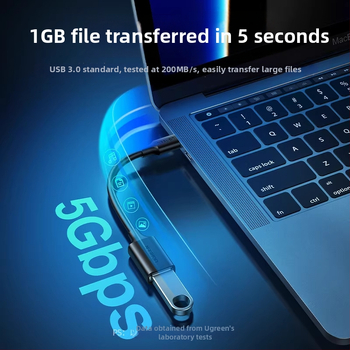 Green Alliance OTG adaptér USB-C na USB 3.0 samičí port, OTG dátový kábel pre telefón a počítač