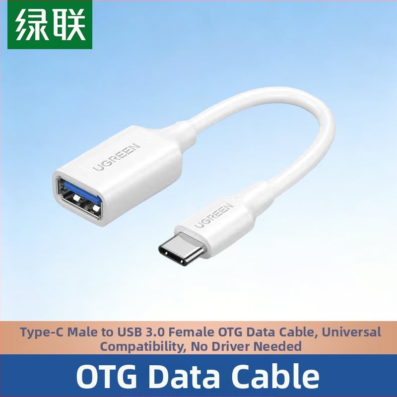 Green Alliance OTG adaptér USB-C na USB 3.0 samičí port, OTG dátový kábel pre telefón a počítač