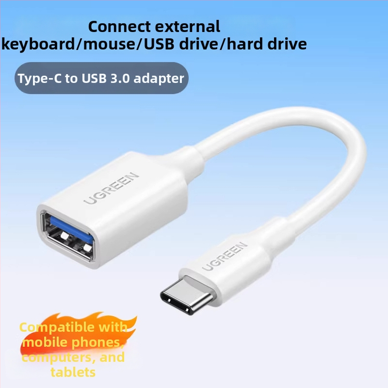 Green Alliance OTG adaptér USB-C na USB 3.0 samičí port, OTG dátový kábel pre telefón a počítač