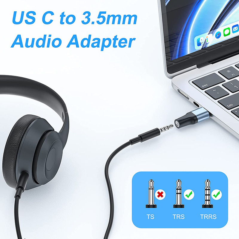 KESHOW adaptor magnetic USB-C la 3,5 mm pentru dispozitive USB-C și căști cu mufă 3,5 mm