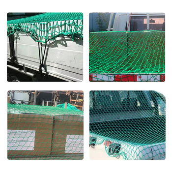 Teherautó és trailer védőháló, polietilén anyagból, kötés nélküli poliészter szövésű, a szállítás biztonságáért