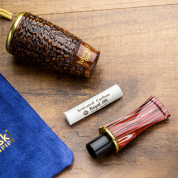 LUBINSKI suport din lemn pentru trabucuri și țigări, portabil cu cutie cadou, diametre multiple ale inelelor, stil lux ușor