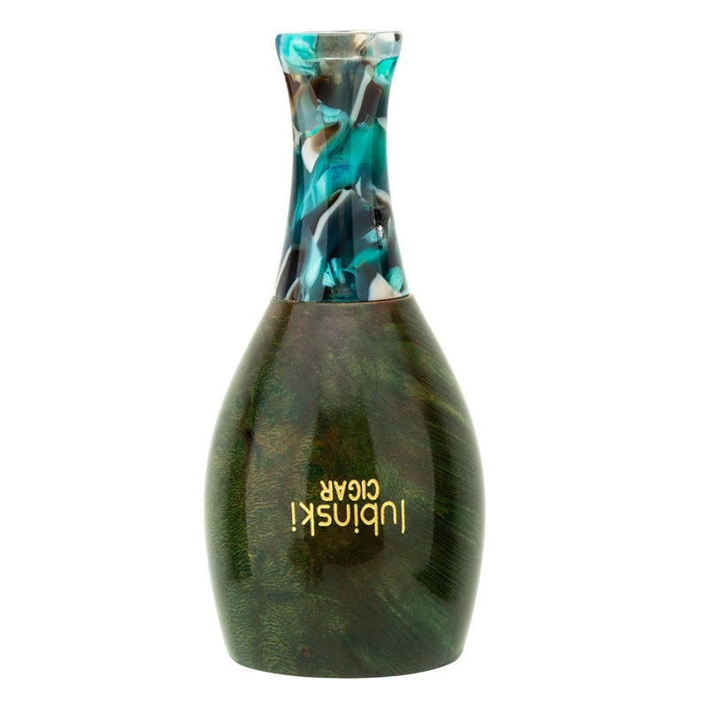 LUBINSKI suport din lemn pentru trabucuri și țigări, portabil cu cutie cadou, diametre multiple ale inelelor, stil lux ușor