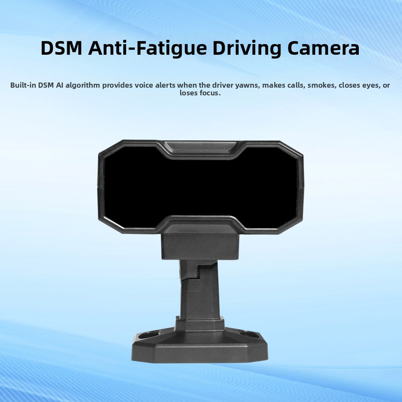 GISION DSM kamera varovania proti únavě pri šoférovaní s AI rozpoznávaním — 720P, AHD/CVBS video signál, 12V napájanie, 100° nastaviteľný uhol