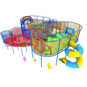 Vanjska džungla magična mreža trampolin — najlon užad, penjačka mreža, velika nestandardna mreža za proširenje, prilagodljivo