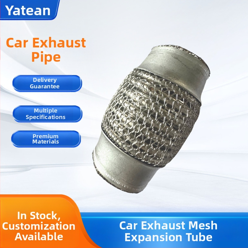 Flexibilné výfukové potrubie pre auto z nehrdzavejúcej ocele, korugované potrubie, Ø45 mm × 100 mm, univerzálne použitie