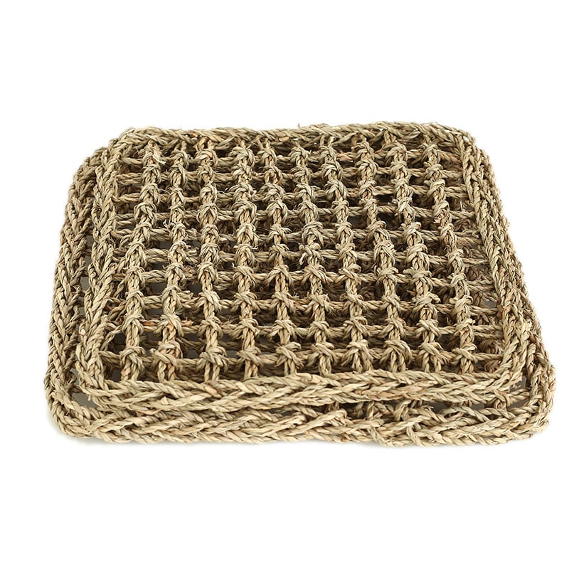 Hračky pre papagáje – lezecká sieť s prírodnou rotangovou guľou, žuvací dizajn na uvoľnenie stresu u domácich vtákov