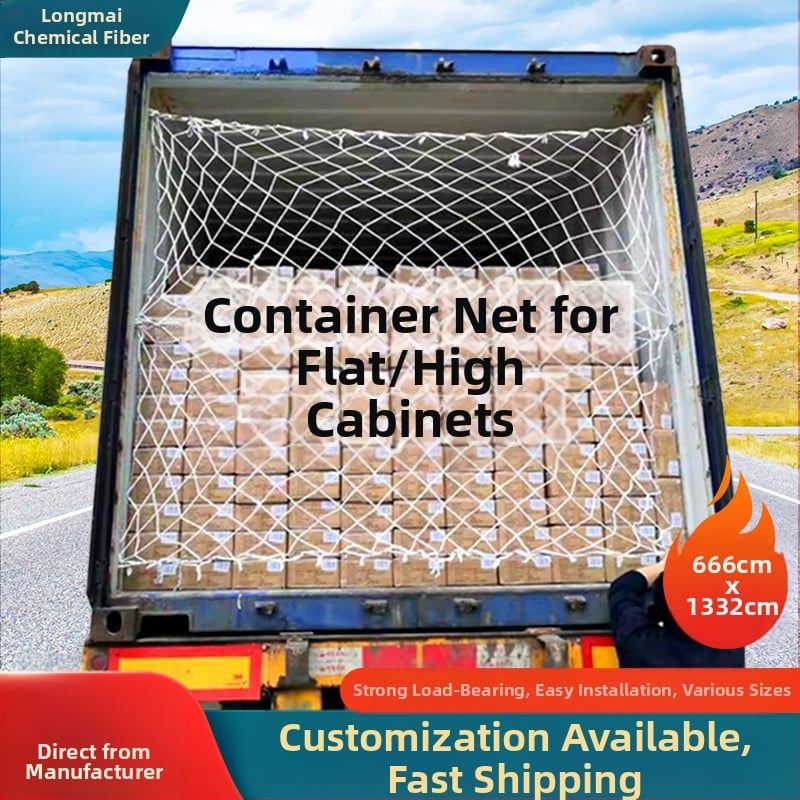 Kontejnerska mreža za teret — zaštita od kolapsa, zaštitna izolacijska mreža, zatvaračka mreža za vozila, ojačanje protiv pada