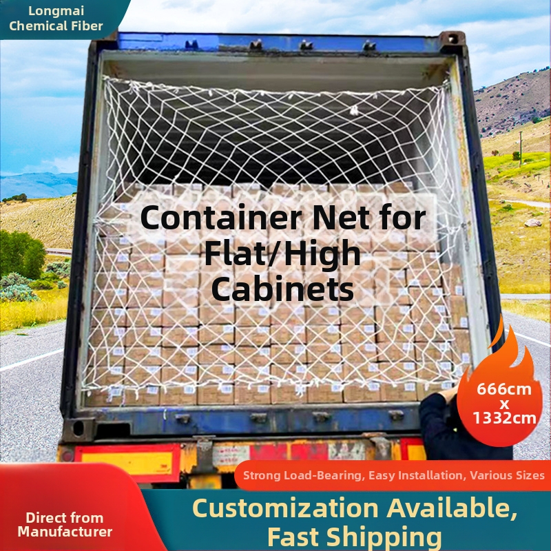 Kontejnerska mreža za teret — zaštita od kolapsa, zaštitna izolacijska mreža, zatvaračka mreža za vozila, ojačanje protiv pada