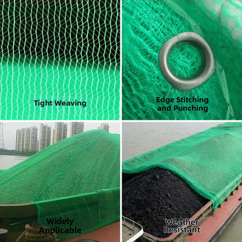 Poliesterska mreža za zatvaranje brodova i vozila, gusta zaštitna mreža za skladišta ugljena i pijeska, anti-starenje