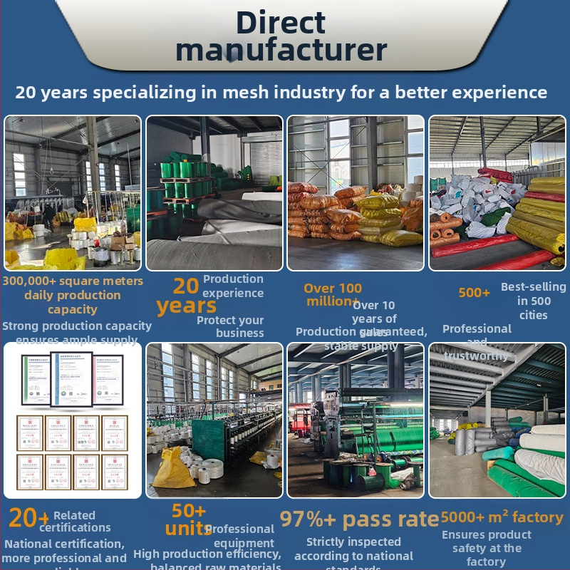 Poliesterska mreža za zatvaranje brodova i vozila, gusta zaštitna mreža za skladišta ugljena i pijeska, anti-starenje