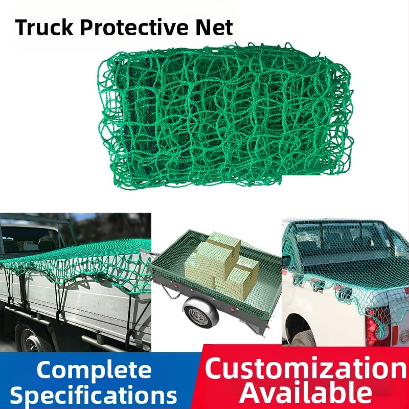 Junda poliesterska sigurnosna mreža za kamione — Tip: sigurnosna mreža; Funkcija: zaštita tereta; Materijal: poliester; Područje primjene: sigurnosna mreža za prijevoz tereta