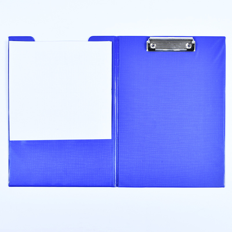 PVC A4 mapa s dvostrukim panelom i sklopnim klipom, model 0321M, Platinum