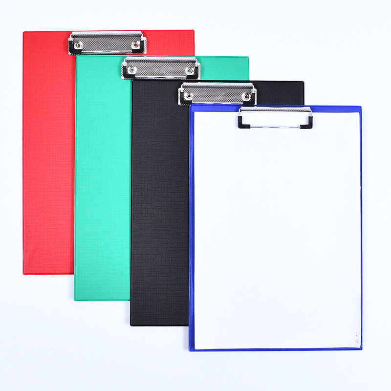 PVC A4 mapa s dvostrukim panelom i sklopnim klipom, model 0321M, Platinum