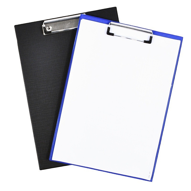 PVC A4 mapa s dvostrukim panelom i sklopnim klipom, model 0321M, Platinum