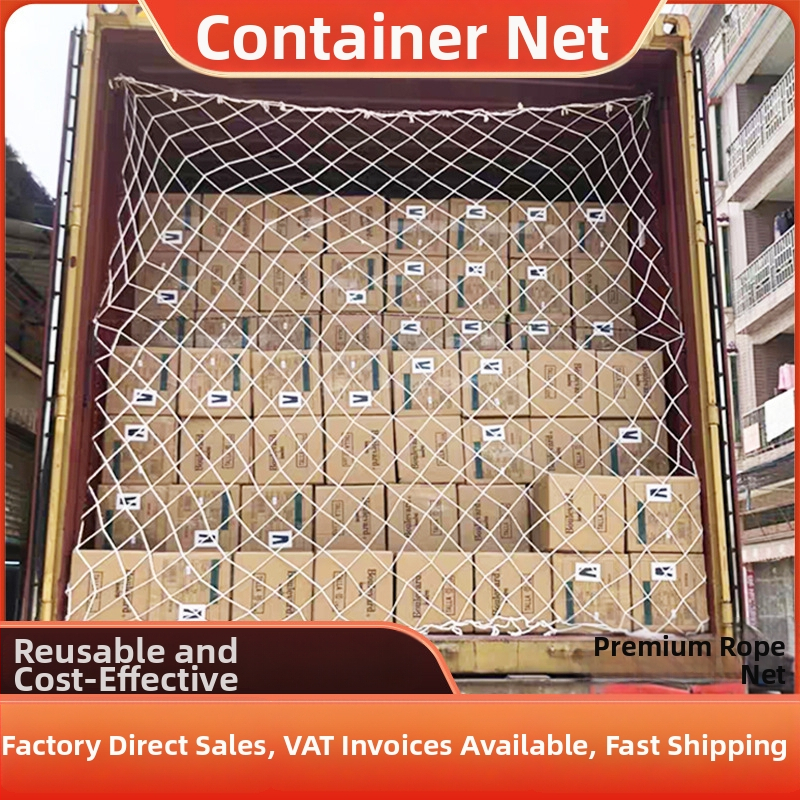 Kontejnerska mreža za teret - tip mreže, poliester, 6 mm uže, nosivost 300 kg